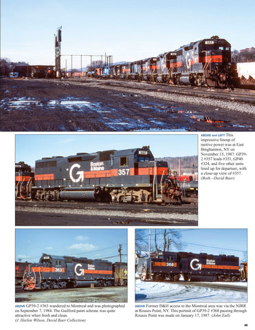 Boston & Maine Power In Color: Switchers, Freight, Passenger, & RDC Cars