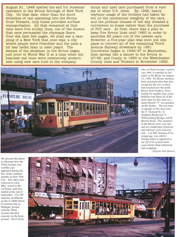 New York City Trolleys In Color (Digital Reprint)