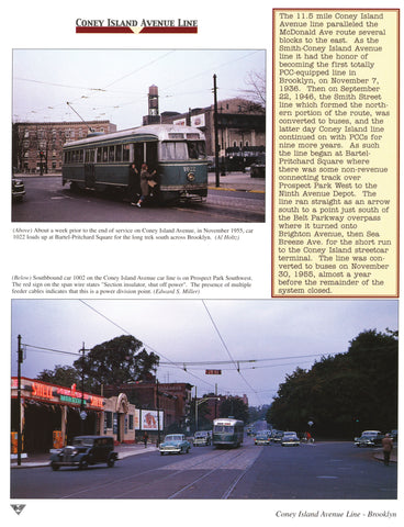 New York City Trolleys In Color (Digital Reprint)