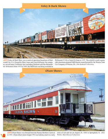 Circus and Carnival Trains In Color: A Fond Look Back at Their Equipment and Operation