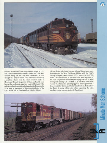 Boston & Maine In Color (Digital Reprint)