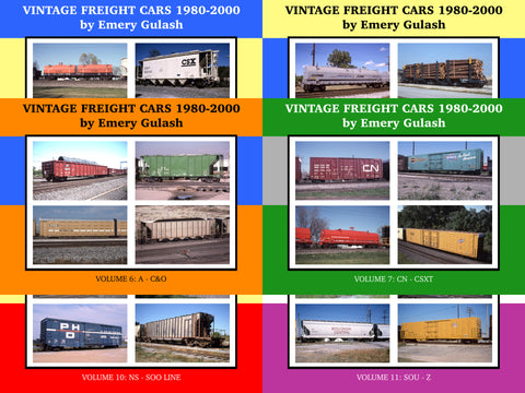 Vintage Freight Cars 1980-2000 by Emery Gulash, Volumes 6-11 Bundle (eBooks)