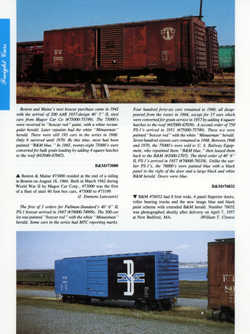 Northern New England Color Guide to Freight and Passenger Equipment (Digital Reprint)