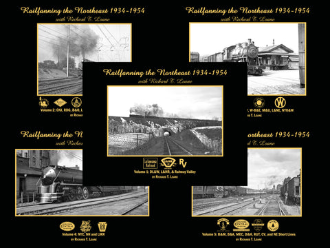 Railfanning the Northeast 1934-1954 with Richard T. Loane Volumes 1-5 Bundle (eBooks)