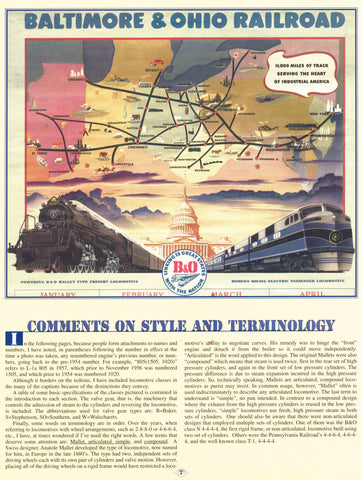 Baltimore and Ohio Steam In Color (Digital Reprint)