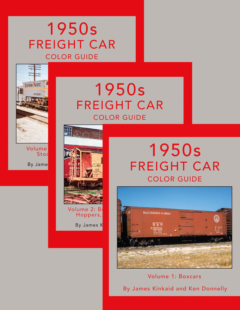 1950s Freight Car Color Guide THREE VOLUME Hardcover Bundle