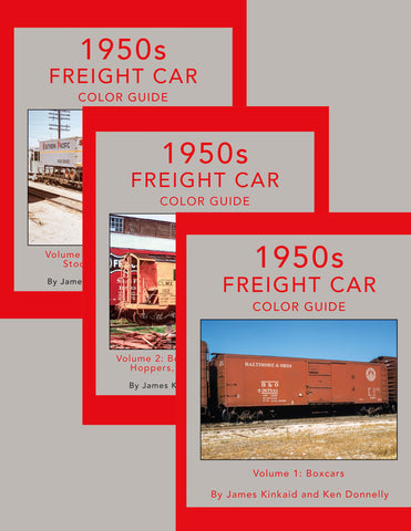 1950s Freight Car Color Guide THREE VOLUME Hardcover Bundle