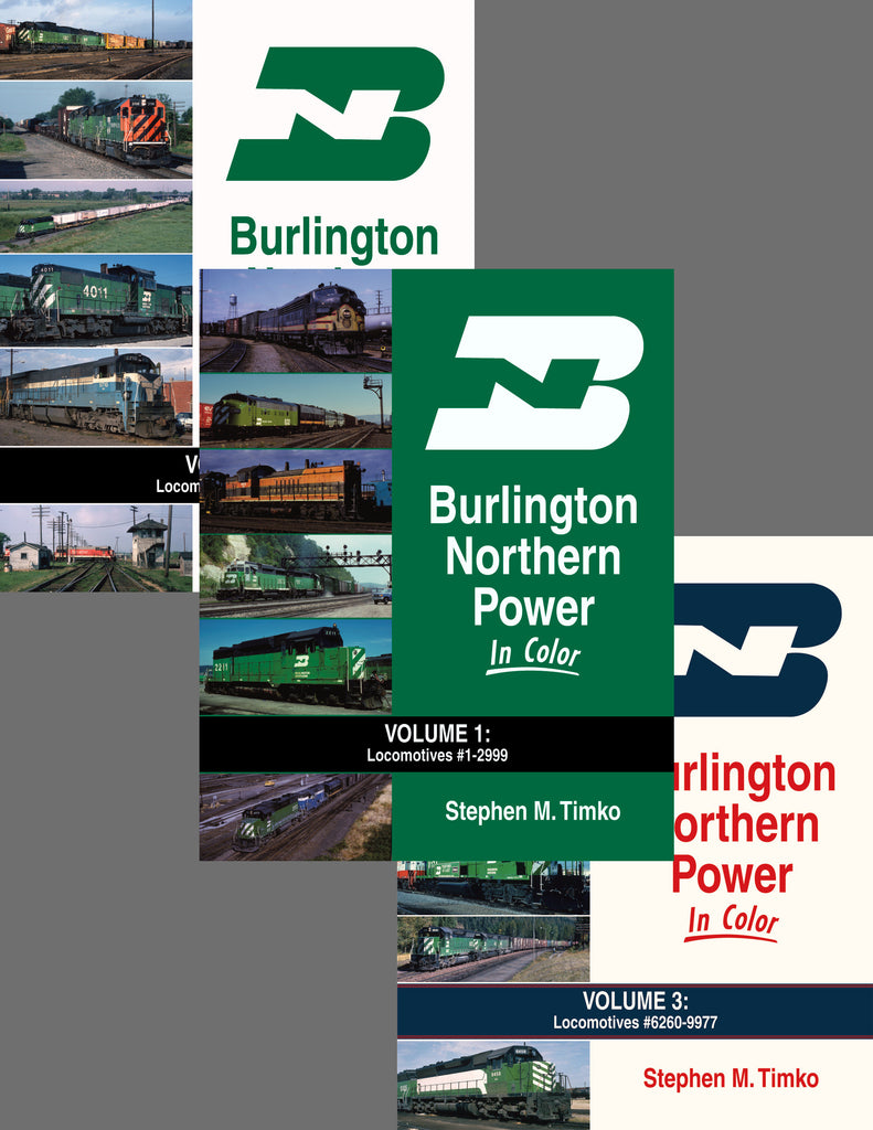 Burlington Northern Power THREE VOLUME Hardcover Bundle