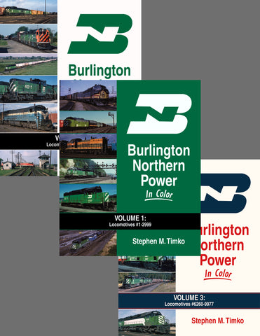 Burlington Northern Power THREE VOLUME Hardcover Bundle