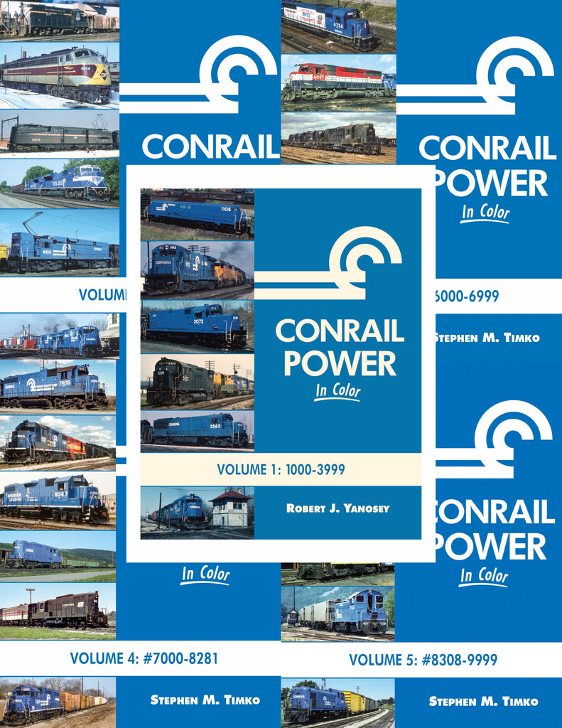 Conrail Power In Color FIVE VOLUME Hardcover Bundle