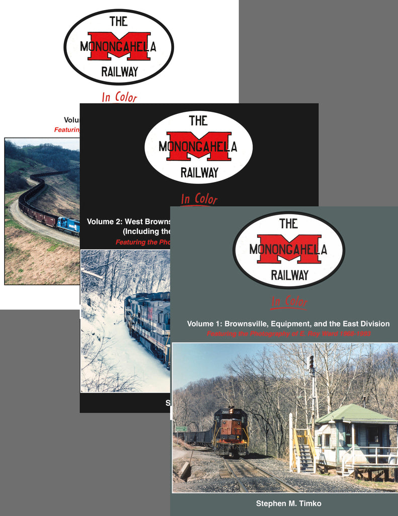 Monongahela Railway In Color THREE VOLUME Hardcover Bundle