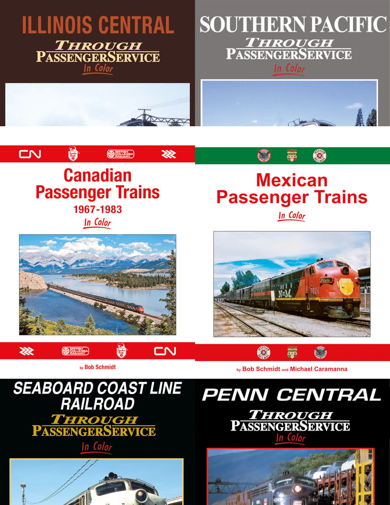 North American Passenger Trains - SIX BOOK Hardcover Bundle