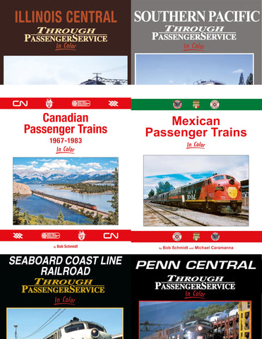 North American Passenger Trains - SIX BOOK Hardcover Bundle