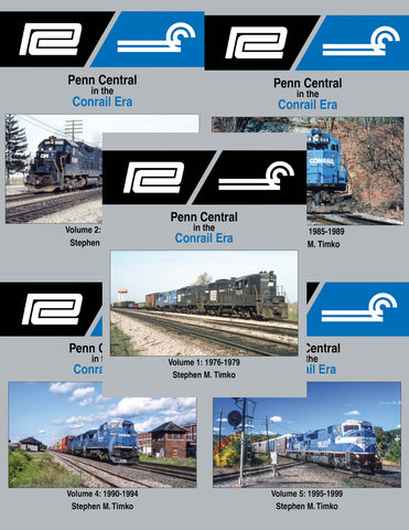 Penn Central in the Conrail Era (1976-1999) FIVE VOLUME Hardcover Bundle