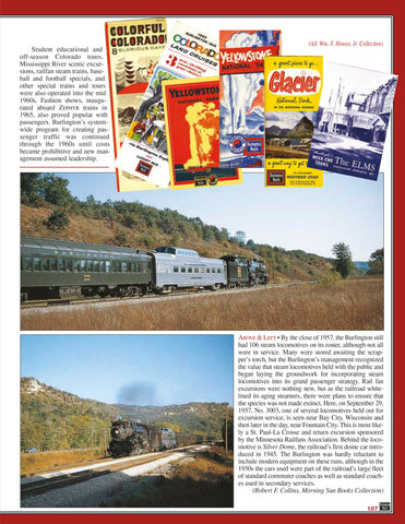 Burlington Route Through Passenger Service In Color (Digital Reprint)
