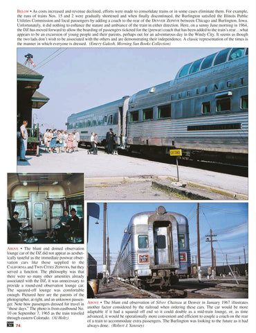 Burlington Route Through Passenger Service In Color