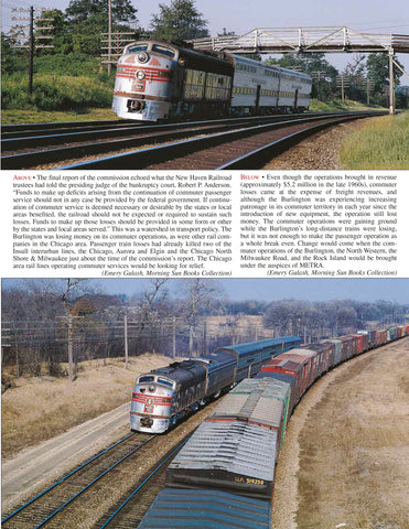 Burlington Route Through Passenger Service In Color (Digital Reprint)