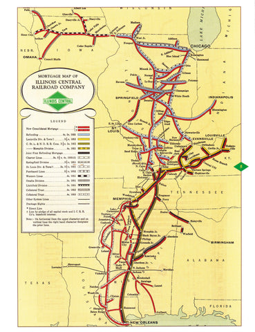 Illinois Central In Color (Digital Reprint)