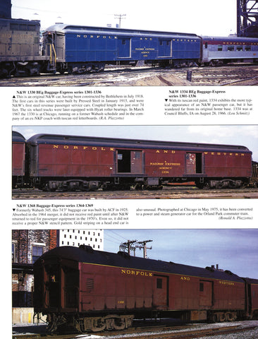 Norfolk & Western Color Guide to Freight and Passenger Equipment