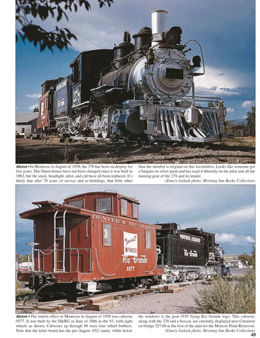 Rio Grande Narrow Gauge In Color Volume 1: 1947:1959 (Digital Reprint)