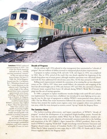 White Pass & Yukon In Color