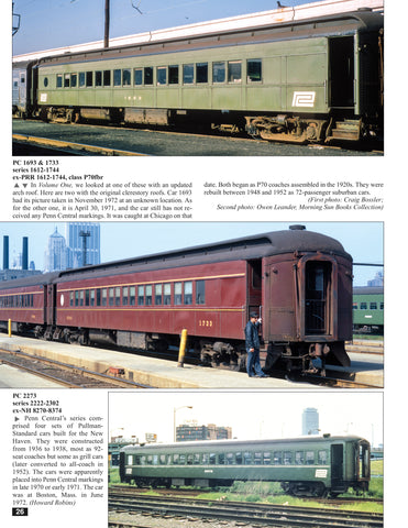 Penn Central Color Guide to Freight and Passenger Equipment Volume 2